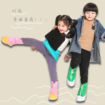 开学季儿童防雨鞋套 学生防滑加厚耐磨男女童通用可爱卡通雨靴套