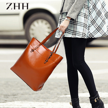 ZHH2016新款女包时尚手提包女士包包欧美简约单肩包托特包大包潮