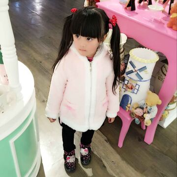 春秋新款 女童装宝宝1-2-3-4-5岁卫衣绒衣上衣可爱韩版耳朵外套