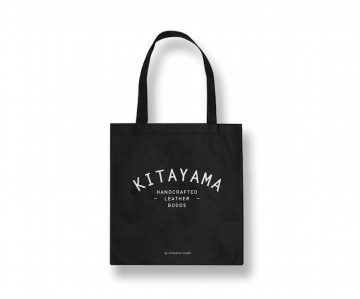 KITAYAMA 北山制包所 帆布包黑色单肩手拎包 原创设计包包环保袋