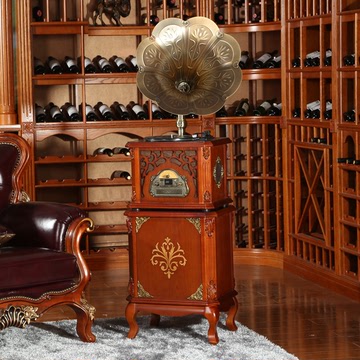 梵缔诺留声机 文革老唱机 60年代老收音机 仿古留声机 美式家具
