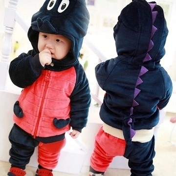 1-2-3-4-5岁男童冬装套装加厚2015新款韩版中小儿童宝宝棉服外套