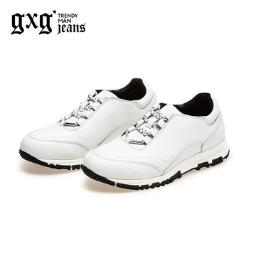 gxg．jeans男装 2015秋季新品男士时尚潮流白色运动鞋#53650507