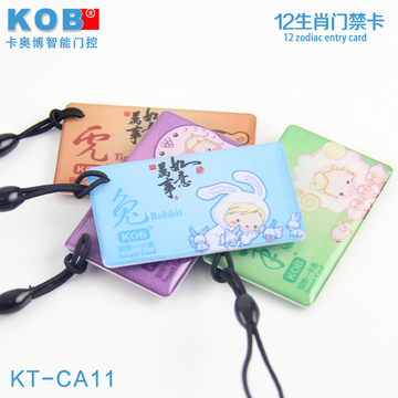 KOB品牌 ICID电子门禁卡 钥匙扣迷你卡 考勤磁卡 滴胶卡 小区门卡