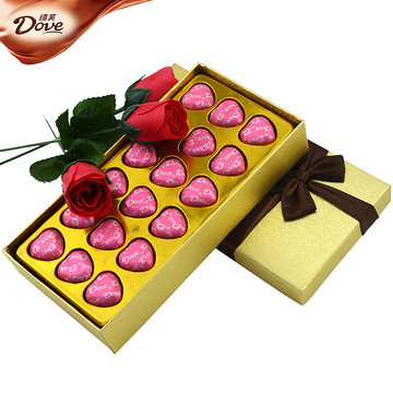 德芙Dove巧克力创意礼盒装18粒 德芙巧克力 情人节送女友生日礼物