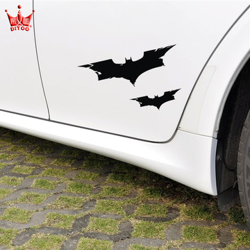 帝图反光蝙蝠侠汽车贴纸黑暗骑士复仇者联盟钢铁侠可爱卡通划痕贴