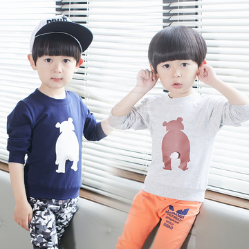 童装男童长袖t恤婴幼儿童韩版春装男宝宝卡通印花上衣1-2-3-4岁