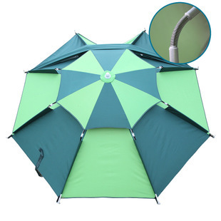 千艺户外钓鱼伞包邮 垂钓伞 遮阳防紫外线折叠转向伞 送伞包特价