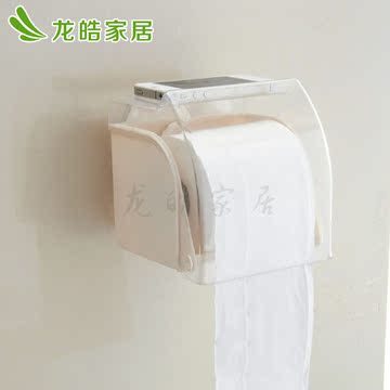 吸盘卫生纸盒厕所纸巾盒吸盘纸巾架浴室手纸盒防水卷纸器卫生纸架