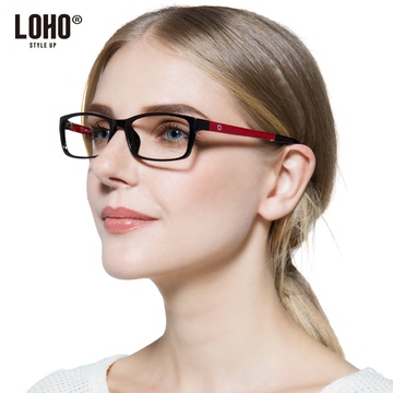 loho防辐射眼镜蓝光电脑护目镜男款大框眼镜防辐射平光镜女88005Y