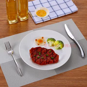 西餐盘创意骨瓷餐具菜盘陶瓷平盘卡通碟子点心早餐水果牛排盘子