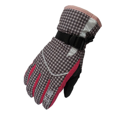 女士户外运动滑雪手套冬季保暖手套加绒加厚防寒防水手套耐磨手套