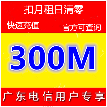 广东电信国内流量充值300M/路由器/网络相关/叠加包流量充值