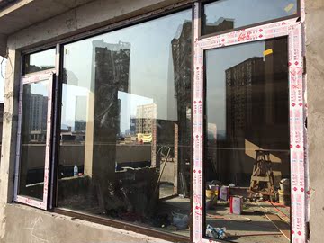 重庆高端坚美彩铝门窗 铝合金型材平开 气密 隔音 防盗 安全 直销