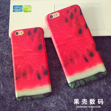 个性创意白菜西瓜牛肉iphone6手机壳苹果6plus手机套5s磨砂硬壳