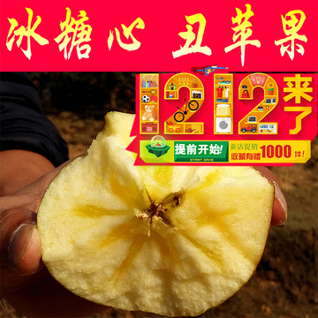 现摘【昭通苹果】水果云南昭通丑苹果冰糖心野生苹果85-90果16斤