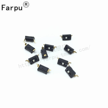 Farpu丨10只 黑色贴片SMD 1位拨码开关 2.54mm间距 1P拔码开关