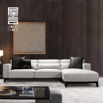 屋言家居简约现代沙发组合经典小户型沙发客厅创意L型沙发可拆洗
