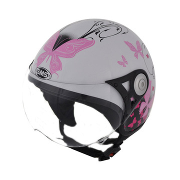 LXLST-202女士摩托车头盔蝴蝶花朵半盔Motorcycle Helmet_DOT认证