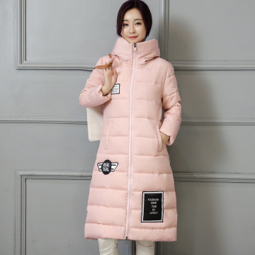 棉服女中长款修身加厚大码棉袄中年女士袄子新款韩版冬装棉衣外套
