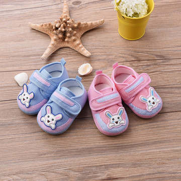 宝宝学步鞋0-6-12个月女宝宝鞋子男童婴儿鞋防滑牛筋软底春秋单鞋