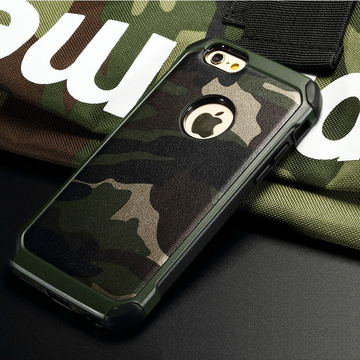 苹果迷彩6plus手机壳iphone5s硅胶保护套4.7软壳防摔外壳个性潮男