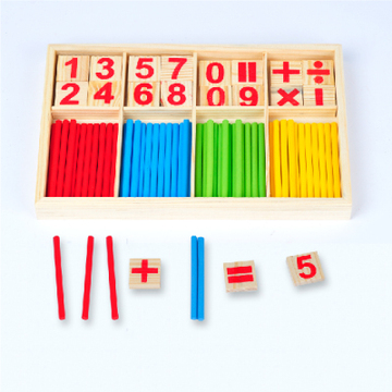 儿童早教计算棒数字盒 幼儿园数数幼教启蒙益智力木质制玩具2-5岁