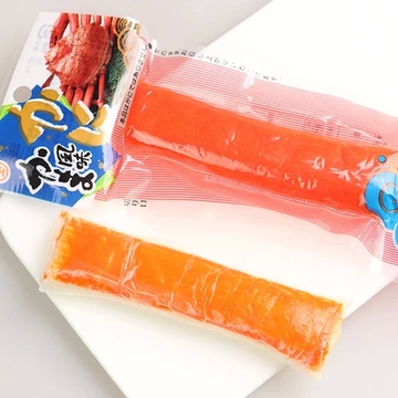 日本进口零食品 蟹肉棒 丸玉水产 即食长脚蟹肉卷蟹柳蟹腿寿司