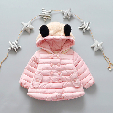 女童冬装棉衣1-2-3岁半0女宝宝加厚款棉袄婴幼儿童冬季棉服外套潮