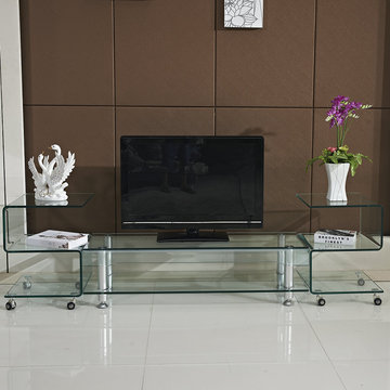 钢化玻璃小户型风格组合电视地柜简约现代家具卧室客厅环保电视柜
