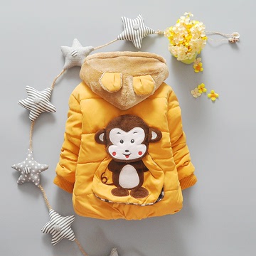 冬装儿童0-1-2-3-4岁童装男童女童加厚棉衣棉袄棉服婴儿宝宝外套