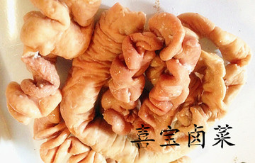 江苏泰州兴化土特产熏烧猪大肠卤味熟食无异味真空包装