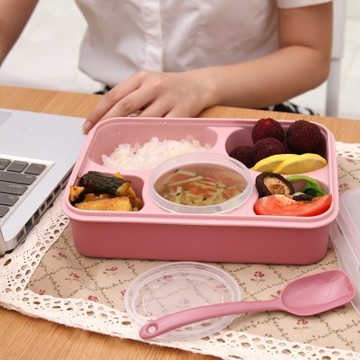 韩国可爱日式学生分格饭盒 创意双层便当盒可微波餐盒 寿司盒包邮
