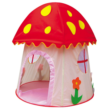 宝大师漂亮粉红蘑菇帐篷小房子城堡屋宝宝玩具屋过家家儿童游戏屋