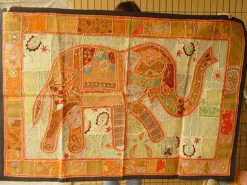 2015年印度尼泊尔纯手工大象挂毯传统毯瑜伽店装饰瑜伽用品