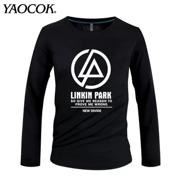 YAOCOK摇客 林肯公园Linkin Park长袖t恤男打底衫潮男士长袖秋