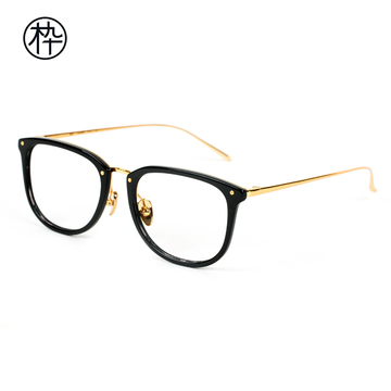 情侣款眼镜 木九十 JM1000063 金属镜腿镜框 可配近视眼镜