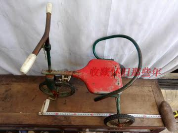 80年代上海儿童老三轮自行车 国货古董收藏怀旧民俗玩具电影道具