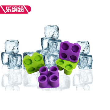 4连冰杯模具 创意硅胶冰格制冰盒 冰格冰模冰冻杯硅胶模具