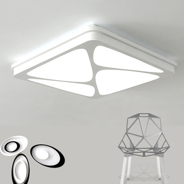 个性正方形LED吸顶灯大气 创意简约客厅灯卧室灯 简约餐厅灯具