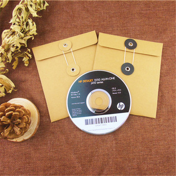 牛皮纸创意光盘袋 加厚牛皮纸光盘dvd收纳袋  CD纸袋印刷定做
