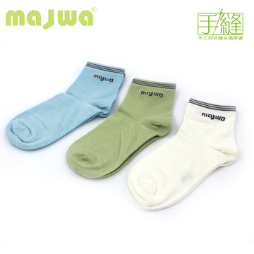 麦蛙袜业 纯竹纤维休闲童袜 不起球 手工对目 加密工艺 舒适柔软
