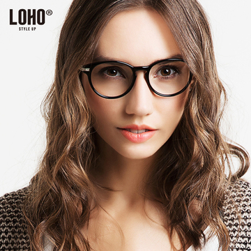 LOHO韩版板材眼镜架 女 近视圆脸眼镜框复古全框眼镜镜框JT0007