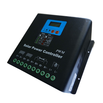 LCD显示192V60A太阳能控制器双路输入PWM光伏发电充电保护控制器