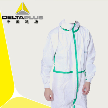 代尔塔406012防护服 防尘防化喷漆连体服 实验室防护服