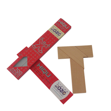 成人木制益智玩具古典玩具孔明锁百变T字谜四巧板大号长条T字迷
