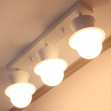 韩式灯具卧室现代简约创意LED衣帽间小吸顶灯走廊过道餐厅帽子灯