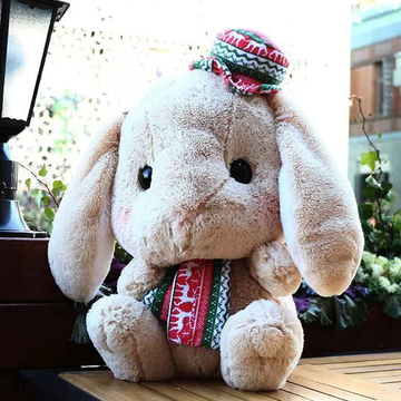 Amuse日本LOLITA超萌Loppy垂耳兔布娃娃玩偶毛绒玩具兔子圣诞礼物