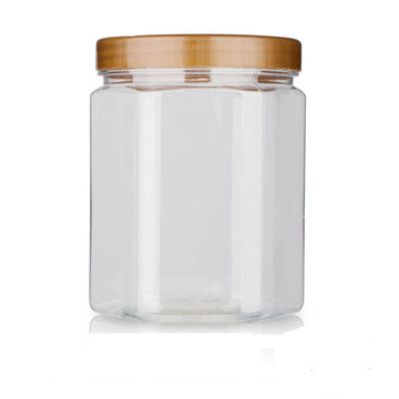 食品包装瓶透明塑料罐密封罐奇饼干罐点心罐六角罐坚果罐花茶罐