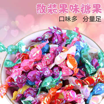 韩国进口糖果千纸鹤七彩糖果硬散装糖结婚喜糖水果糖250g约280颗
